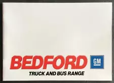 BEDFORD TRUCKS AND BUSES Sales Brochure Oct 1985 #B2250/10/85 TL TM TM4-4 YNT