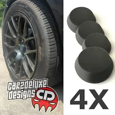 4X HUB CENTER CAPS FOR JNC, XXR, ESR, WHEELS RIMS ABS 3D PRINTED BLACK