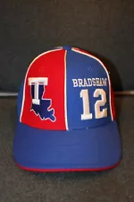 red / blue Louisiana Tech Bulldogs / Terry Bradshaw fitted cap / hat (7 1/2)