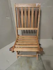 Vintage Folding Wooden Chair