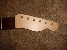 TELE NECK Rock Quartersawn Maple & Dark Rosewood Board 21f Musikraft Clay Dots