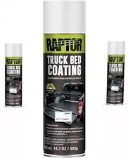 Raptor 1K Bed Liner Aerosol White, 14.3 Ounce Truck Bed Bedliner Coating - 3 Pac