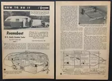 Teardrop Travel Trailer 14' / 16' / 18' 1956 How-To build PLANS *Roamabout*