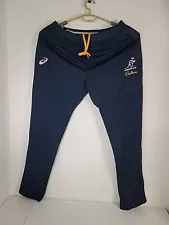 Asics Wallabies Cadburry Joggers Australia Rugby Player Gear Blue 2XL New No Tag