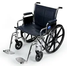 Medline Extra-Wide Bariatric Wheelchair with 22" Seat, 1 Each-MDS806800