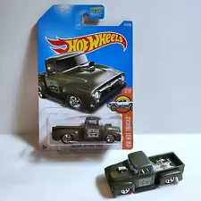 Hot Wheels #215 Custom 56 Ford Truck HW Hot Truck 1 On Card, 1 Loose For Sale