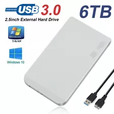 Portable 2.5inch Mobile Hard Drive Disk 6TB Mobile Storage Drive for Laptops US