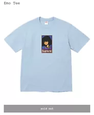 Supreme Emo T-shirt M Powder Blue Medium FW24 New