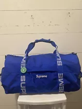 Supreme Cordura SS18 Ripstop Nylon Duffle Bag Royal Blue - USED AUTHENTIC