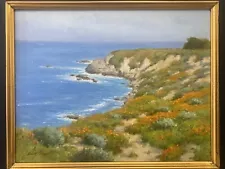 ð¥ Fine California Plein Air Seascape Oil Painting, Big Sur - David CHAPPLE