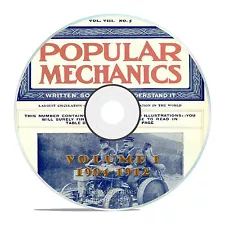 Vintage Popular Mechanics Magazine, Volume 1 DVD, 1904-1912, 76 issues, V11