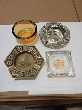 4 Vintage Ashtrays