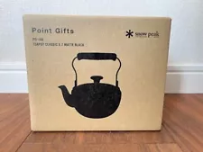 Snow Peak Teapot Classic 0.7L Matte Black Kettle Pot Not For Sale from Japan New