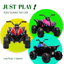 12V Quard ATV Power Wheel Ride-On Electric Cars for Kids 3-6 Years Old 2 Speeds