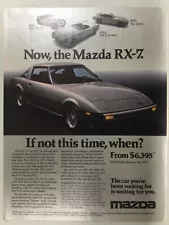 MazdaAdv25 1978 Mazda RX-7 Now, the Mazda RX-7