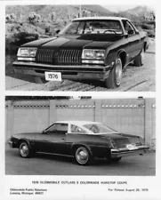 1976 Oldsmobile Cutlass S Colonnade Hardtop Coupe Factory Press Photo 0211