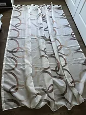 2 Piece Custom Made Sheer Window Curtain Set, 94”W”x99”L each