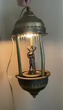 Vintage 1970s Greek Goddess Hanging Mineral Oil Rain Drip Lamp Model WS-1082 70s