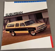 1986 Chevrolet Suburban Original Sales Brochure Catalog - Chevy