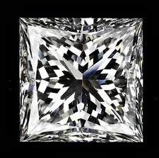 4 carat Princess cut Diamond GIA report H color VS1 clarity Excellent loose