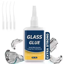 Glass Glue Super Glue for Glass Repair Clear Glass to Glass Glue for Bonding G