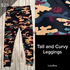 LuLaRoe NEW Leggings Tall & Curvy TC Buttery Soft Leggings Colored Camouflage