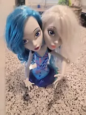 Monster High Peri and Pearl Serpentine Styling Head Two Headed Doll Mattel 14”