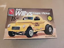 AMT ERTL 1940 WILLYS COUPE PICKUP 2-IN 1 MODEL KIT #6544 FAT FORTY SEALED PARTS