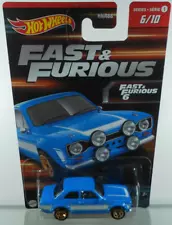 Hot Wheels Fast and Furious Brian's 1970 Ford Escort RS1600 on card #6/10