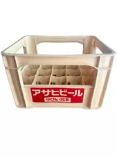 ASAHI BEER Empty Plastic Bottled Beercase for 20 Bottles 45x36x28cm Crate Japan