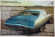 Vintage 1968 Buick GS 400 original color Ad GM008