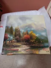 Thomas Kinkade Gallery Wrapped Canvas Scene Three