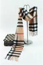 Women CASHMERE SCARF MADE IN SCOTLAND PLAID DESIGN SUPER SOFT UNISEX