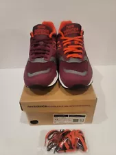 2013 NEW BALANCE M1500BRG 1500 BURGUNDY RED OFF WHITE ORANGE SILVER GREY SZ13