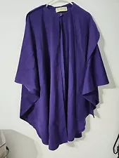 Jimmy Hourihan Cape with Hood Wool Purple One Size *C