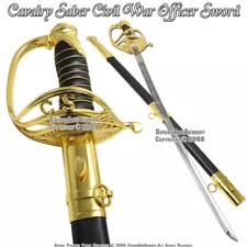 CSA 1860 Light Cavalry Army Saber Civil War Confederate Officer Sword