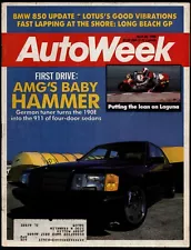 APRIL 25 1988 AUTOWEEK MAGAZINE, MERCEDES AMG HAMMER 190E, BMW 850