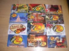 Bass Pro 12 different new and used collectible gift cards