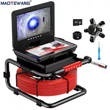 Sewer Drain Pipe Inspection Camera with 512Hz Self Leveling Meter Counter 10"