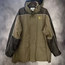 UPS Uniform Parka Jacket Men’s XL Full Zip Brown Reflective by Wear Guard