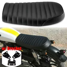 Universal Motorcycle Cafe Racer Seat Flat Brat Saddle for Yamaha SR Honda CB500