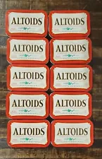 Altoids Peppermint Empty Tins Lot Of 10 Great for Crafting and Art