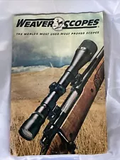 WEAVER SHOTGUN RIFLE SCOPES ADVERTISING SALES BROCHURE BOOKLET VINTAGE 1967