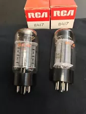 Pair RCA 8417 Audio Amplifier Tubes NOS NIB