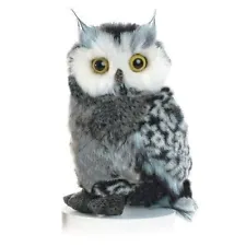 Barney Great Horned Owl 9" Stuffed Animal Plush Aurora Flopise NWT 03214