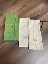 Authentic Gucci Shoe Box + Duster Bags