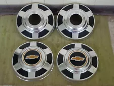 NICE 73-87 Chevy 4x4 Dog Dish HUBCAPS 12" Set Truck K20 K30 3/4 -1 Ton (For: More than one vehicle)