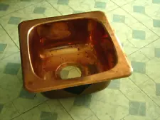 VINTAGE SQUARE COPPER BAR SINK