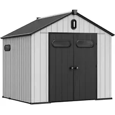 8'x8' Heavy Duty Tool Sheds Outdoor Storage Shed Lockable /base House tool shed