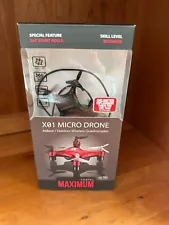 Propel Maximum X01 Micro Drone Wireless Quadrocopter - Red - (VL-3512) NIB